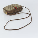 GUCCI GG Supreme Web Sherry Line Bag PVC Beige Gold 007 58 6112 1030 Auth 163653-7