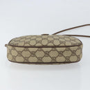 GUCCI GG Supreme Web Sherry Line Bag PVC Beige Gold 007 58 6112 1030 Auth 163653-9