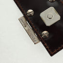 FENDI Zucca Canvas Mamma Baguette Shoulder Bag Beige Silver Auth 163656V-17