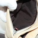 FENDI Zucca Canvas Mamma Baguette Shoulder Bag Beige Silver Auth 163656V-19