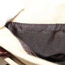 FENDI Zucca Canvas Mamma Baguette Shoulder Bag Beige Silver Auth 163656V-24