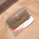 GUCCI GG Supreme Web Sherry Line Clutch Bag PVC Beige Gold 89 01 033 Auth 163659-13