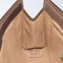 GUCCI GG Supreme Web Sherry Line Clutch Bag PVC Beige Gold 89 01 033 Auth 163659-16