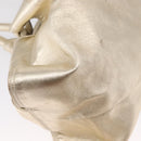 LOEWE Nappa Aire Anagram Hand Bag Leather Gold Auth 163661-9