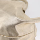 LOEWE Nappa Aire Anagram Hand Bag Leather Gold Auth 163661-16