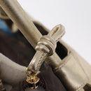 LOEWE Nappa Aire Anagram Hand Bag Leather Gold Auth 163661-10