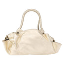 LOEWE Nappa Aire Anagram Hand Bag Leather Gold Auth 163661-2