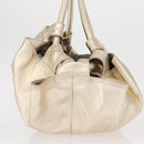 LOEWE Nappa Aire Anagram Hand Bag Leather Gold Auth 163661-4