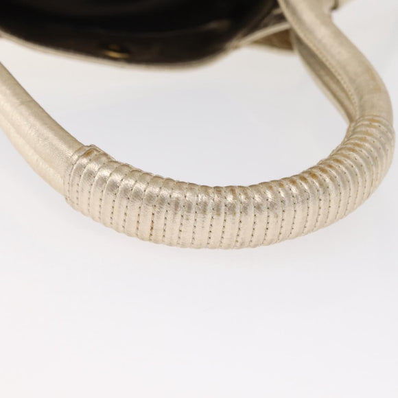 LOEWE Nappa Aire Anagram Hand Bag Leather Gold Auth 163661