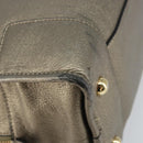 LOEWE Anagram Amazona 36 Hand Bag Leather Gold Auth 163663-16