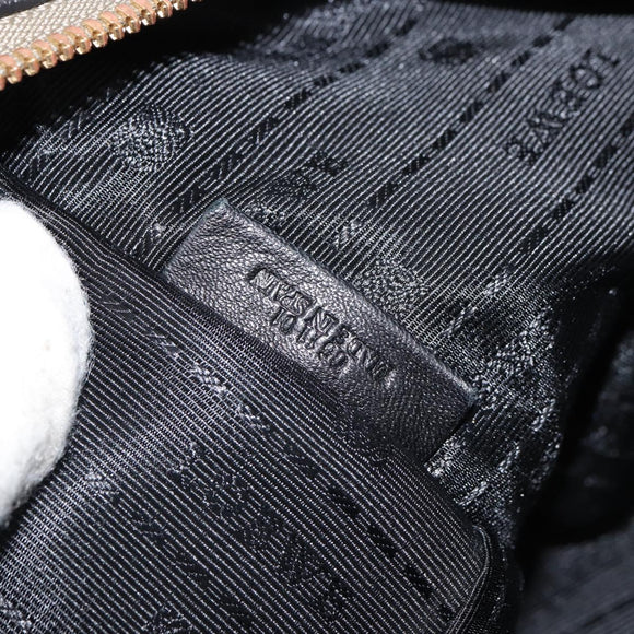 LOEWE Anagram Amazona 36 Hand Bag Leather Gold Auth 163663