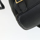 GUCCI Bamboo Backpack Suede Black Gold 003 2058 0030 Auth 163664-9