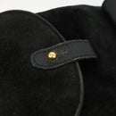 GUCCI Bamboo Backpack Suede Black Gold 003 2058 0030 Auth 163664-19