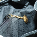 GUCCI Bamboo Backpack Suede Black Gold 003 2058 0030 Auth 163664-24