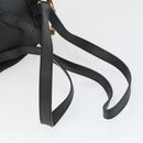 GUCCI Bamboo Backpack Suede Black Gold 003 2058 0030 Auth 163664-8