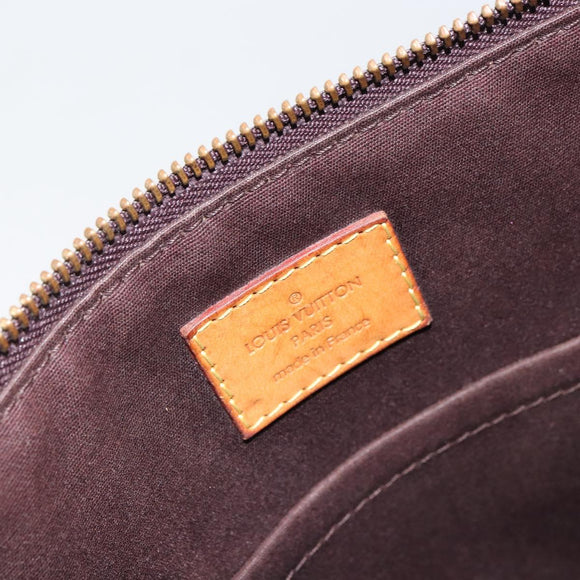 LOUIS VUITTON Monogram Vernis Bellevue PM Hand Bag Amarante M93585 Auth 163665