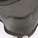 Chloe Mercy Hand Bag Leather Gray Gold Auth 163667-9