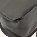 Chloe Mercy Hand Bag Leather Gray Gold Auth 163667-15