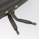 Chloe Mercy Hand Bag Leather Gray Gold Auth 163667-10