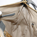 Chloe Mercy Hand Bag Leather Gray Gold Auth 163667-20