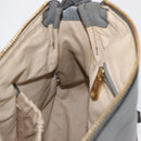 Chloe Mercy Hand Bag Leather Gray Gold Auth 163667-21