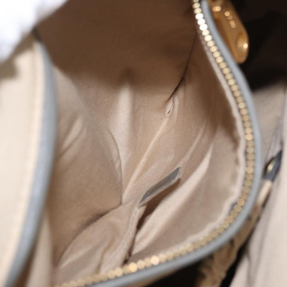 Chloe Mercy Hand Bag Leather Gray Gold Auth 163667