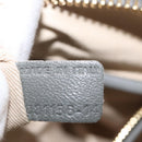 Chloe Mercy Hand Bag Leather Gray Gold Auth 163667-12