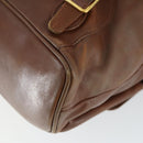 GUCCI Bamboo Backpack Leather Brown Gold 003 2058 0016 Auth 163668-18