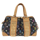 LOUIS VUITTON Monogram Multicolor Courtney MM Bag 2way Black M45642 Auth 163673SAV-2