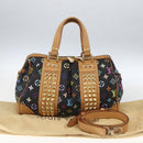 LOUIS VUITTON Monogram Multicolor Courtney MM Bag 2way Black M45642 Auth 163673SAV-25
