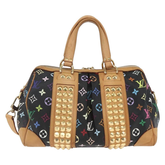 LOUIS VUITTON Monogram Multicolor Courtney MM Bag 2way Black M45642 Auth 163673SAV
