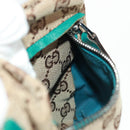 GUCCI GG Canvas Sherry Line Waist bag Beige Silver 28566 Auth 163674-23