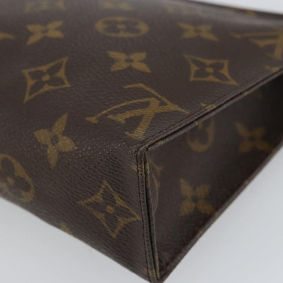 LOUIS VUITTON Monogram Poche Toilette 19 Pouch M47544 LV Auth 163682