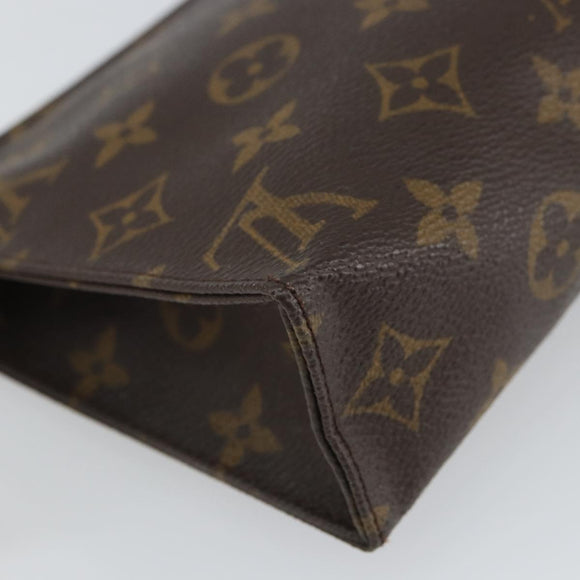LOUIS VUITTON Monogram Poche Toilette 19 Pouch M47544 LV Auth 163682