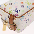 LOUIS VUITTON Monogram Multicolor Trousse Wapity Pouch White M58034 Auth 163705-15