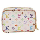 LOUIS VUITTON Monogram Multicolor Trousse Wapity Pouch White M58034 Auth 163705-2