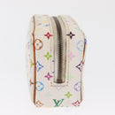 LOUIS VUITTON Monogram Multicolor Trousse Wapity Pouch White M58034 Auth 163705-3