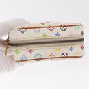 LOUIS VUITTON Monogram Multicolor Trousse Wapity Pouch White M58034 Auth 163705-5