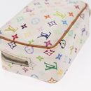 LOUIS VUITTON Monogram Multicolor Trousse Wapity Pouch White M58034 Auth 163705-7