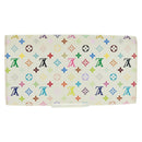 LOUIS VUITTON Multicolor Portefeuille Sarah Wallet White M93532 Auth 163706V-2