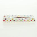 LOUIS VUITTON Multicolor Portefeuille Sarah Wallet White M93532 Auth 163706V-6