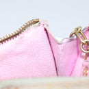 LOUIS VUITTON Multicolor Pochette Cles NM Coin Purse White M93734 LV Auth 163711-12