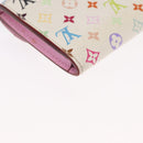 LOUIS VUITTON Multicolor Anvelop Cult De Vuitto Case White M66557 LV Auth 163712V-10