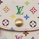 LOUIS VUITTON Multicolor Anvelop Cult De Vuitto Case White M66557 LV Auth 163712V-12
