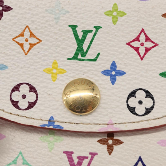 LOUIS VUITTON Multicolor Anvelop Cult De Vuitto Case White M66557 LV Auth 163712V
