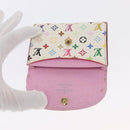 LOUIS VUITTON Multicolor Anvelop Cult De Vuitto Case White M66557 LV Auth 163712V-13