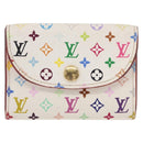 LOUIS VUITTON Multicolor Anvelop Cult De Vuitto Case White M66557 LV Auth 163712V-2