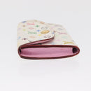 LOUIS VUITTON Multicolor Anvelop Cult De Vuitto Case White M66557 LV Auth 163712V-5