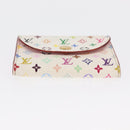LOUIS VUITTON Multicolor Anvelop Cult De Vuitto Case White M66557 LV Auth 163712V-7
