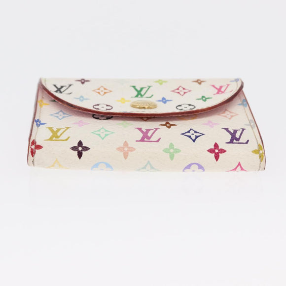 LOUIS VUITTON Multicolor Anvelop Cult De Vuitto Case White M66557 LV Auth 163712V